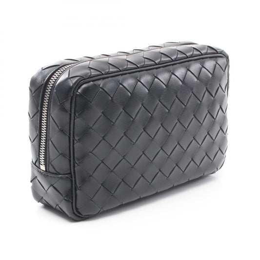 Bottega Veneta Leather Intrecciato Small Wristlet Clutch
