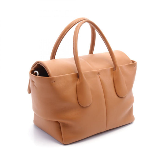 Tod's Di Leather Handbag Brown