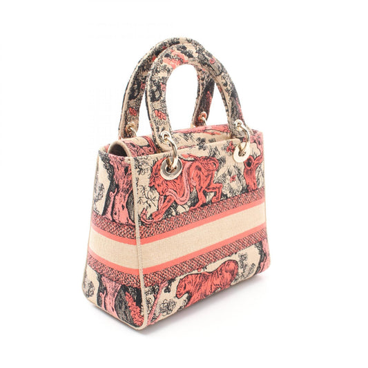 Dior Lady D-Lite Medium Canvas Handbag