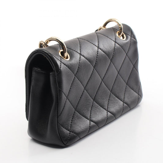 Chanel Lambskin Matelasse Shoulder Bag Black