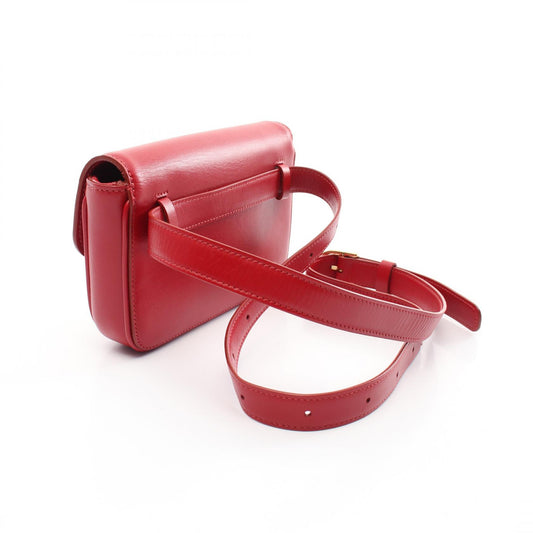 Celine Leather Waist Bag Red 190753