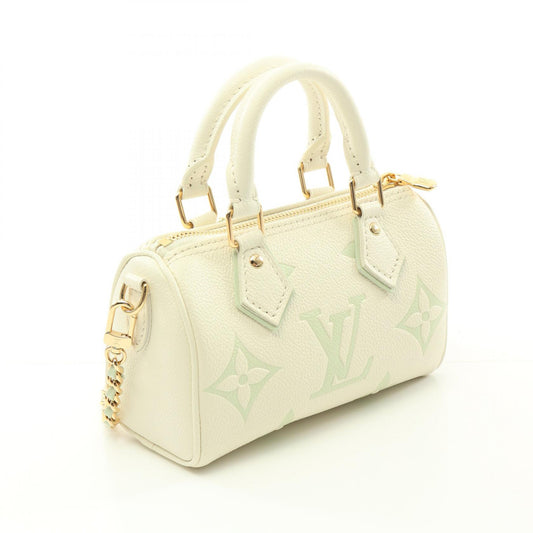 Louis Vuitton Nano Speedy Monogram Empreinte Leather Handbag M24169