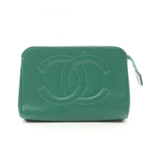 Chanel Leather Pouch with Logo