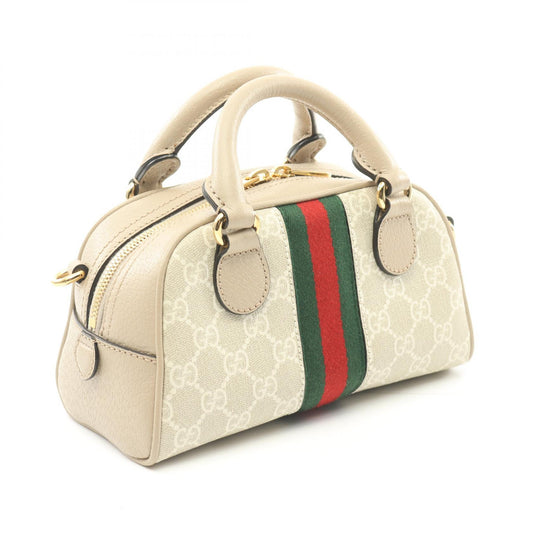 Gucci Ophidia GG Supreme Handbag PVC Coated Canvas Leather