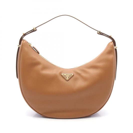 Prada Soft Grain Leather Shoulder Bag