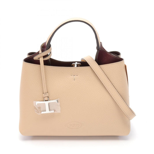 Tod's Leather Handbag Beige