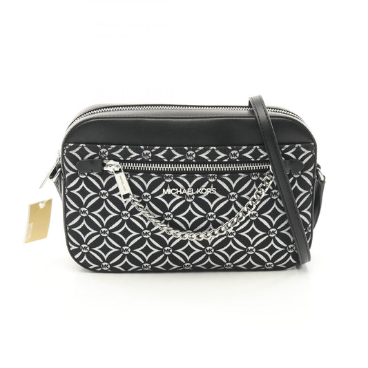 Michael Kors Jet Set Travel Canvas Leather Shoulder Bag