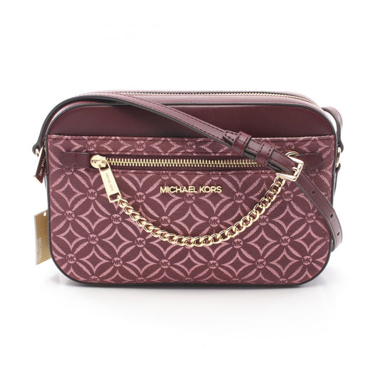 Michael Kors Jet Set Metallic Logo Jacquard Crossbody Bag