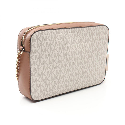 Michael Kors Jet Set PVC Canvas Leather Shoulder Bag