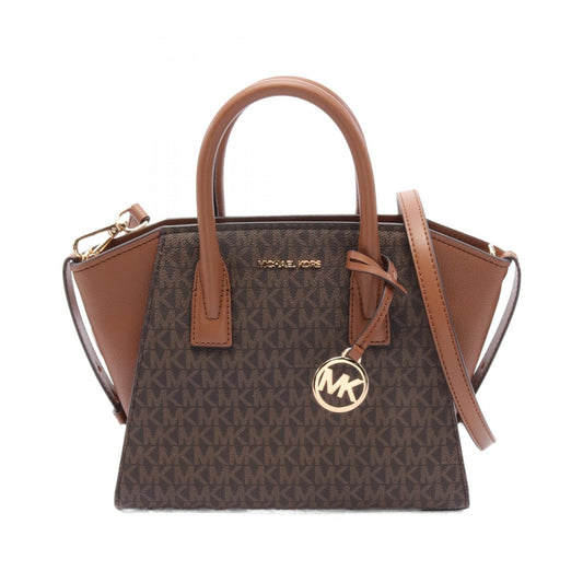 Michael Kors AVRIL Handbag PVC Coated Canvas Leather