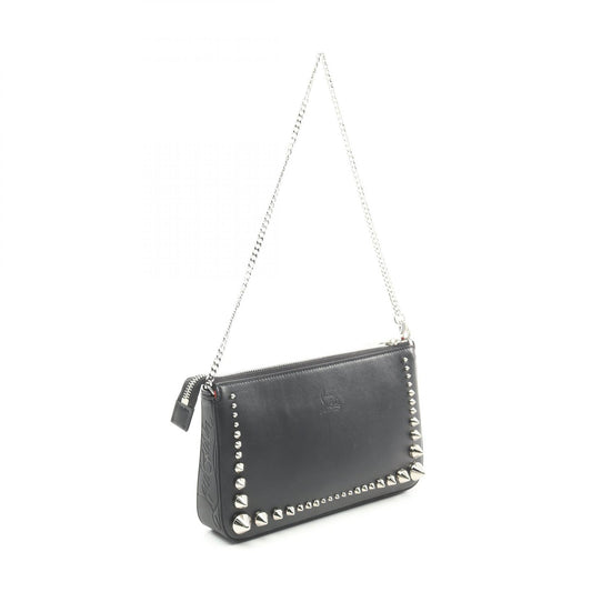 Christian Louboutin Leather Shoulder Bag Black