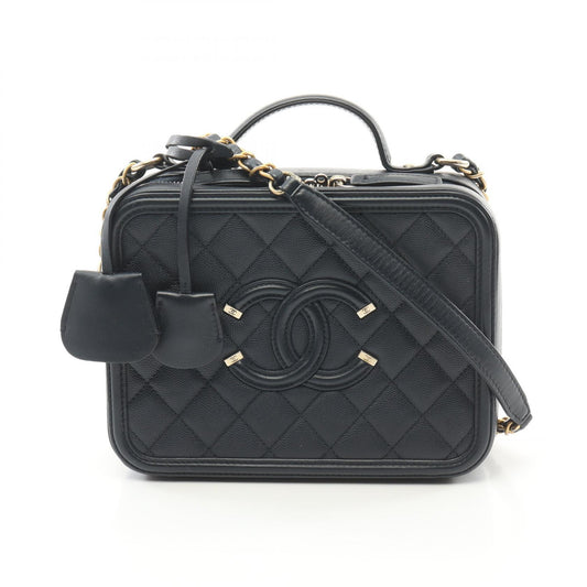 Chanel Leather CC Filigree Shoulder Bag