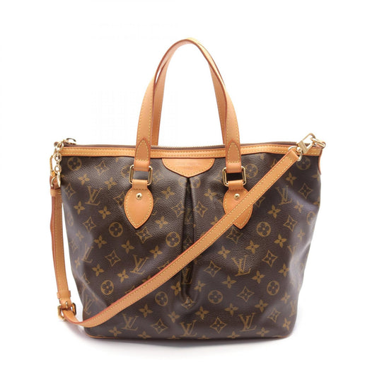 Louis Vuitton Palermo PM Handbag Monogram Brown
