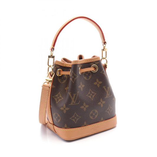 Louis Vuitton Nano Noe Handbag PVC Canvas Leather