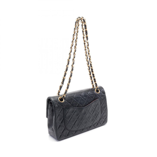 Chanel Lambskin Matelasse W Flap Shoulder Bag