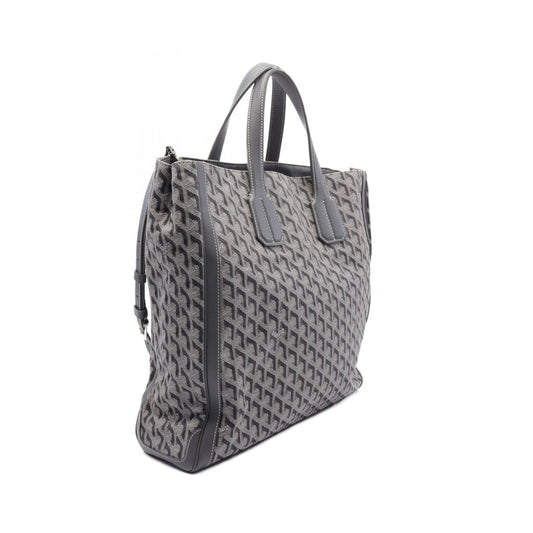 Goyard Canvas Leather Voltaire Tote Bag