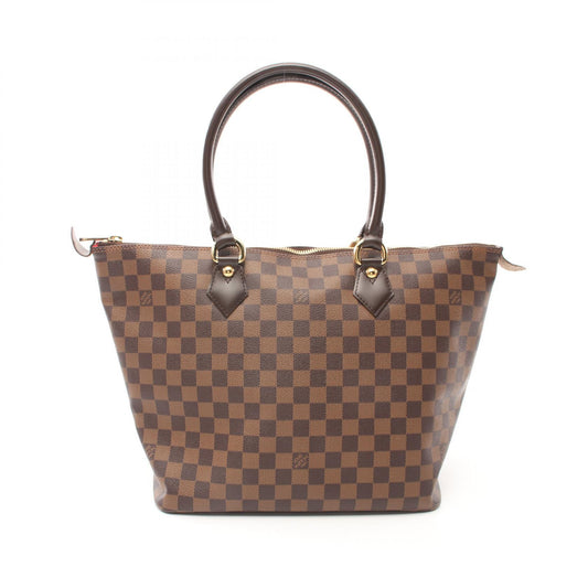 Louis Vuitton Damier Canvas Leather Tote Bag N51182