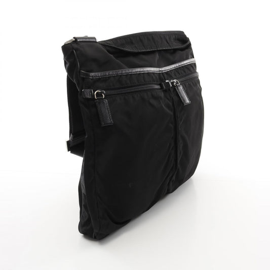Prada Nylon Saffiano Leather Shoulder Bag