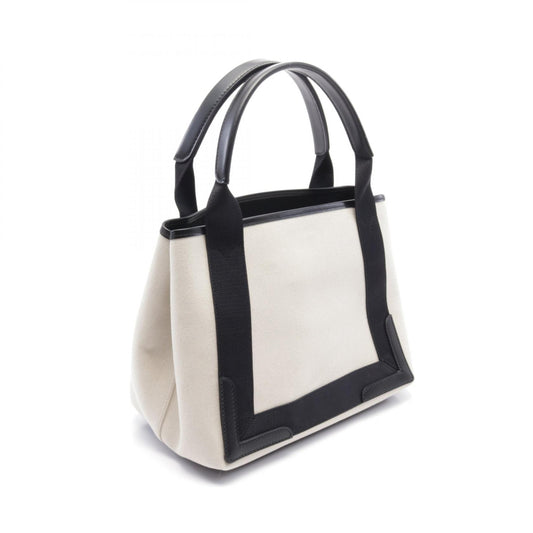 Balenciaga Navy Cabas S Canvas Tote Bag