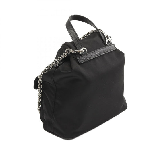 Prada Re-Nylon Saffiano Leather Shoulder Bag