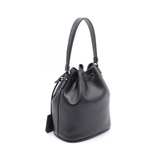 Prada Soft Grain Secchiello Leather Handbag