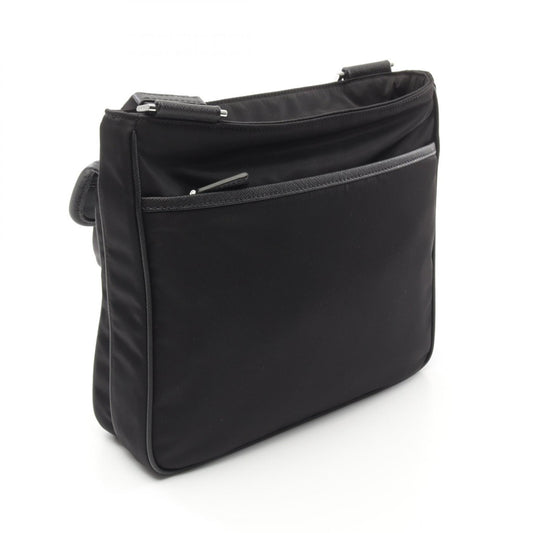 Prada Nylon Saffiano Leather Shoulder Bag