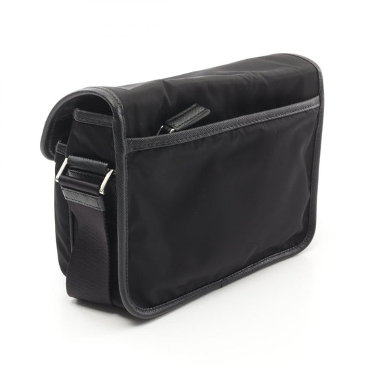 Prada Nylon Saffiano Leather Shoulder Bag