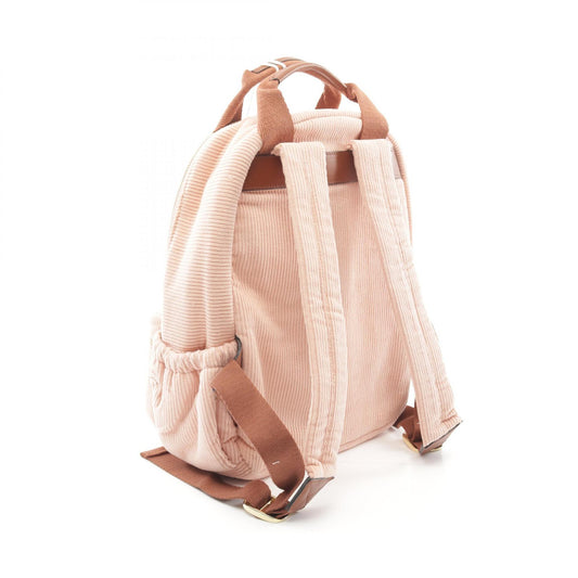 Chloe Corduroy Backpack Pink/Brown