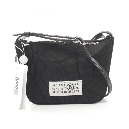 MM6 Numeric Nylon Leather Shoulder Bag