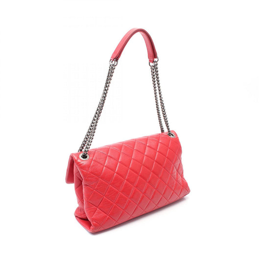 Chanel Leather Matelasse Single Flap Shoulder Bag