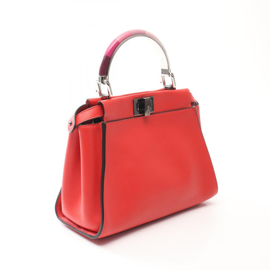 Fendi Mini Peekaboo Iconic Leather Handbag