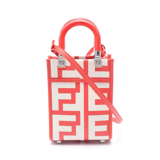 Fendi Leather Sunshine Shopper Mini Handbag