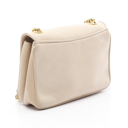 Chanel Lambskin Shoulder Bag Beige