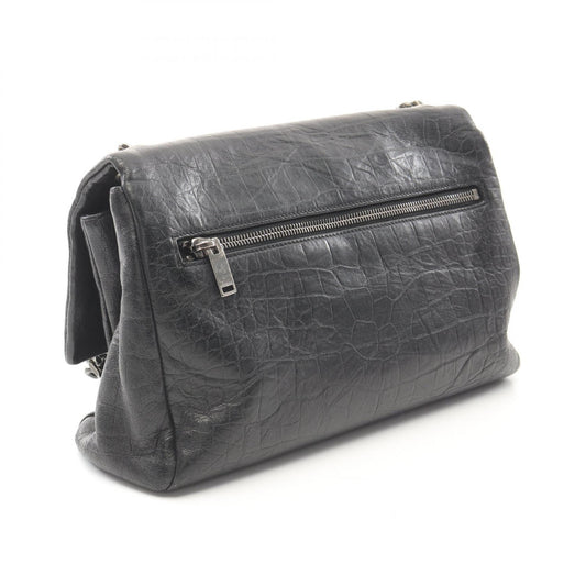 Saint Laurent Leather Monogram Shoulder Bag