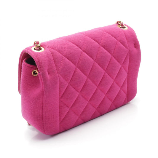 Chanel Cotton Jersey Matelasse Shoulder Bag