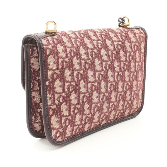 Dior Addict Oblique Canvas Leather Shoulder Bag