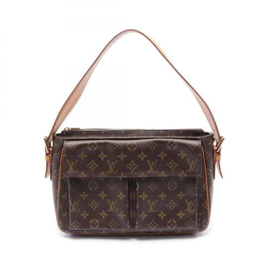 Louis Vuitton Vivacite GM Shoulder Bag Brown M51163
