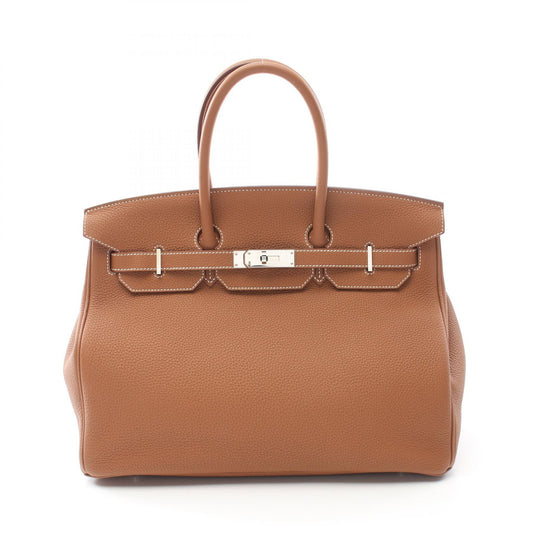 Hermes Birkin 35 Togo Handbag Brown