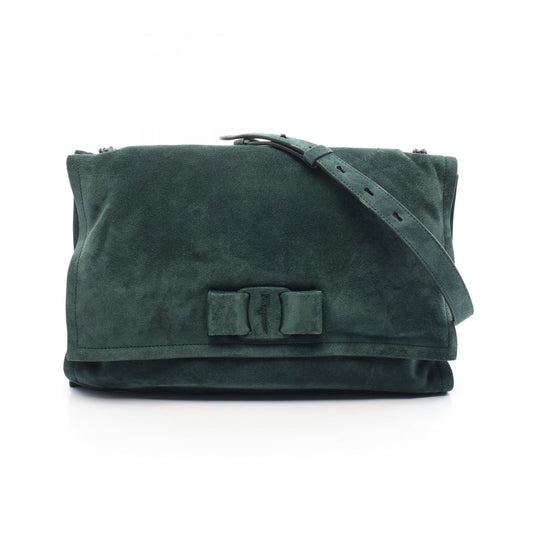 Salvatore Ferragamo Vara Ribbon Suede Leather Shoulder Bag