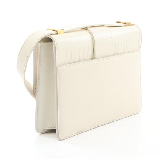 Dior 30 Montaigne Leather Shoulder Bag Ivory