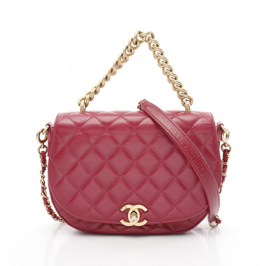 Chanel Matelasse Leather Handbag Pink