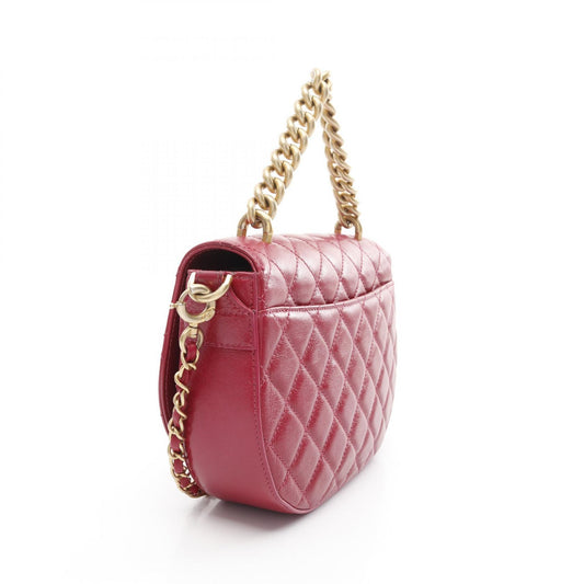 Chanel Matelasse Leather Handbag Pink