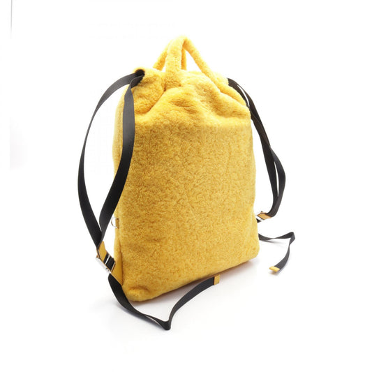 Fendi Yellow Boa Backpack