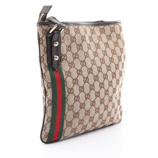 Gucci GG Canvas Shoulder Bag Beige