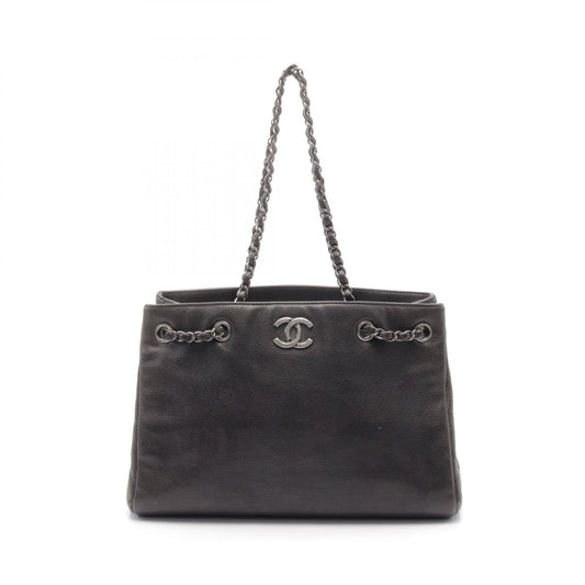 Chanel Leather Coco Mark Tote Bag