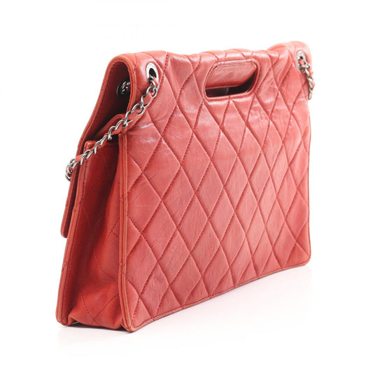 Chanel 2.55 Matelasse Lambskin Shoulder Bag Red