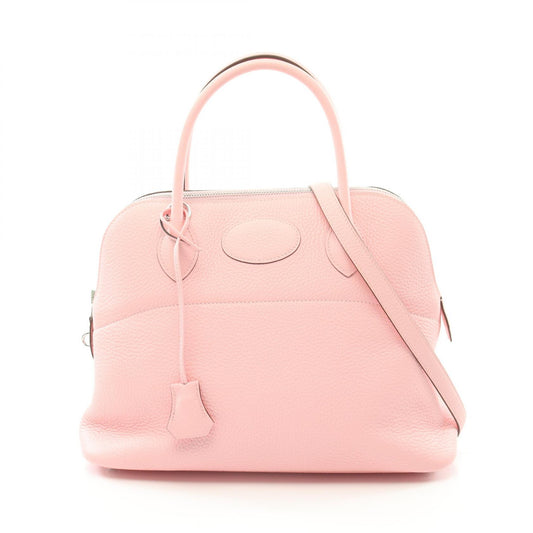 Hermes Bolide 31 Verso Handbag Pink/White