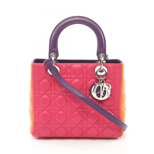 Dior Lady Dior Cannage Leather Handbag