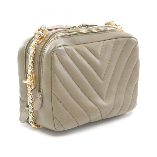 Chanel Chevron V-Stitch Lambskin Shoulder Bag