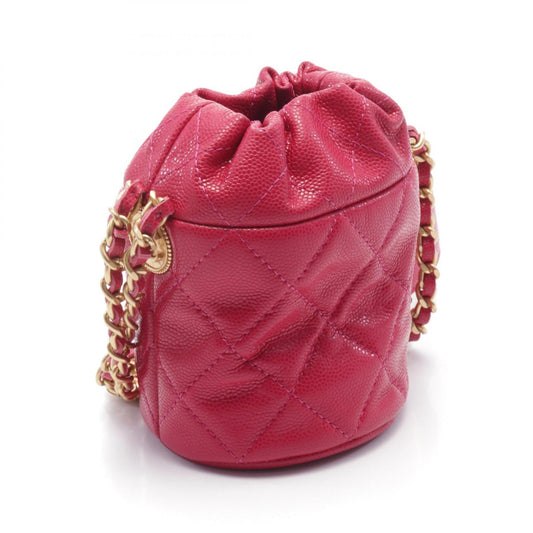 Chanel Matelasse Mini Bucket Shoulder Bag Pink